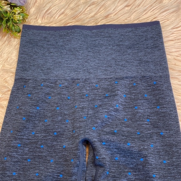 Splits59 Mika Polka Dot Blue High Rise Seamless Leggings sz S/M - Picture 3 of 11